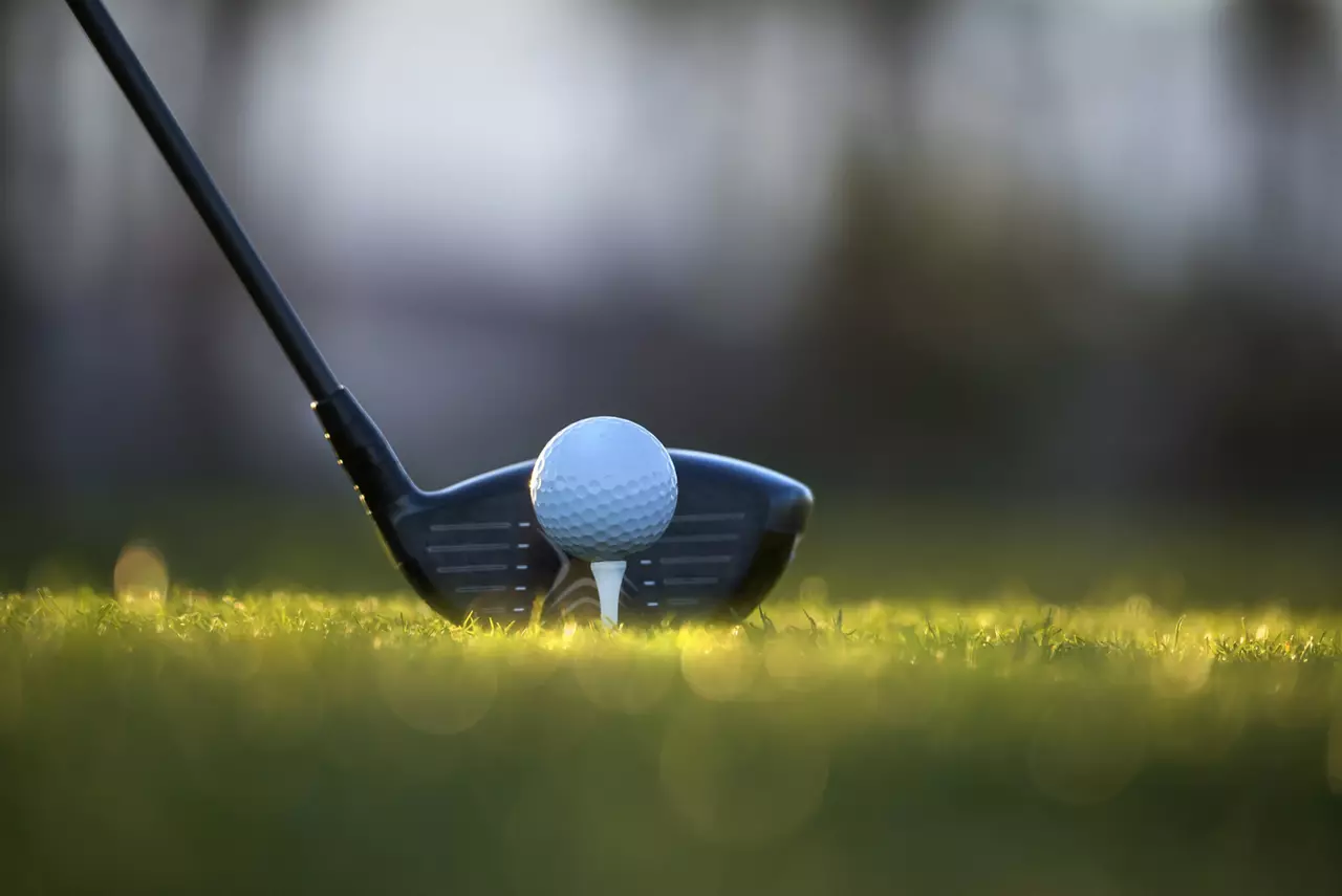 Golf ball and club 