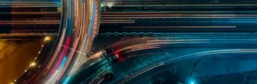 Expressway top view, Road traffic an important infrastructure