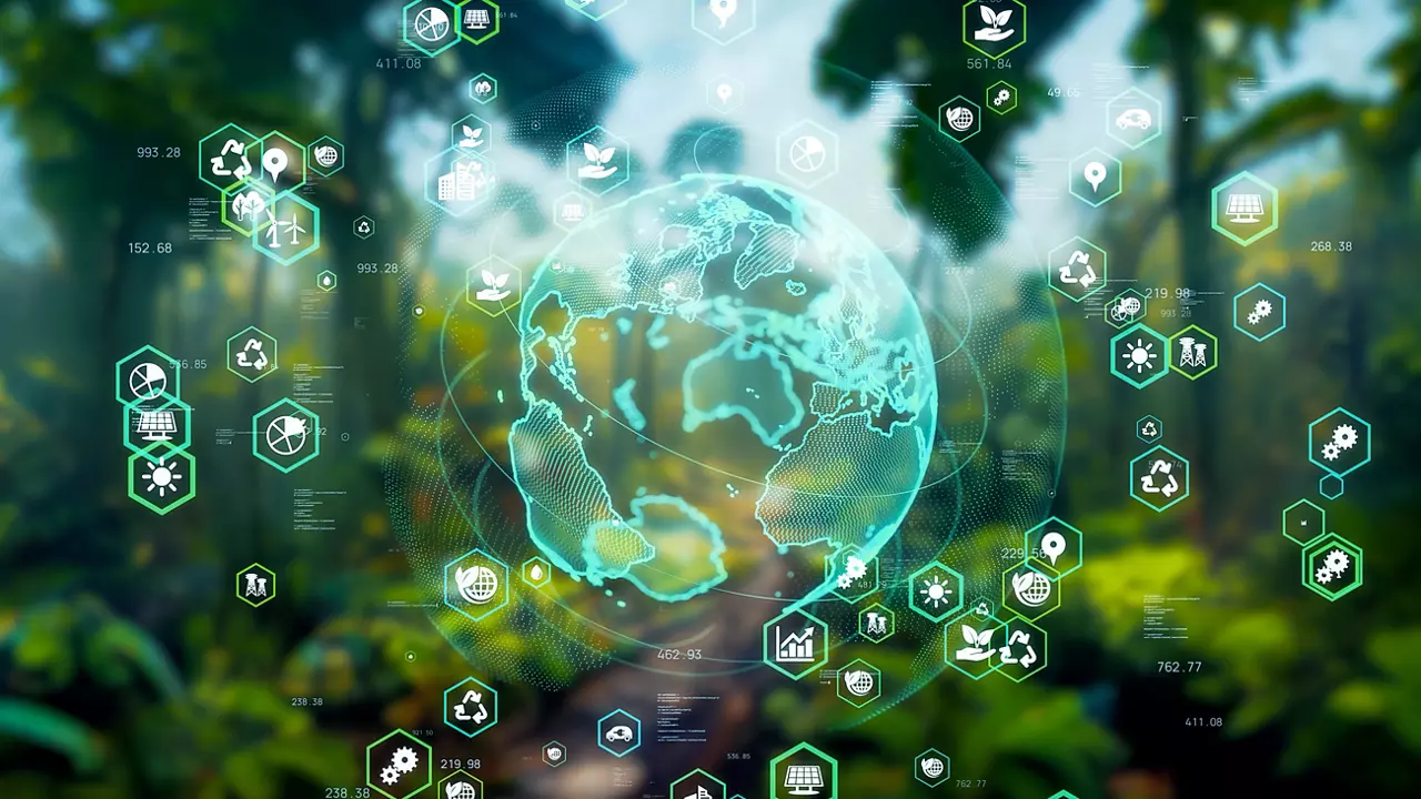 环境技术概念。可持续发展目标。SDGs。