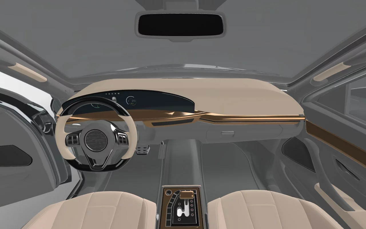 modern car interior